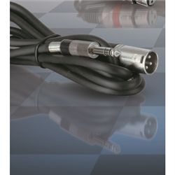 AUDIOropa Adapter Cable XLR-plug Male 6.3mm Jack